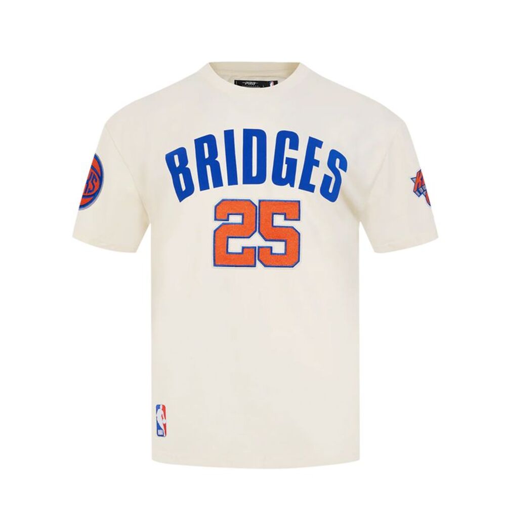 Pro Standard New York Knicks NBA Crew Neck T-Shirt Mikal Bridges Number 25